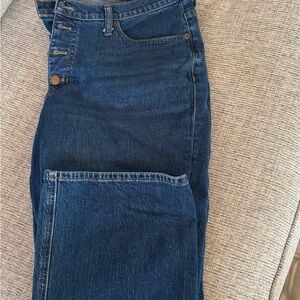 J. Crew Mid- Rise Flare Crop * button fly Jeans